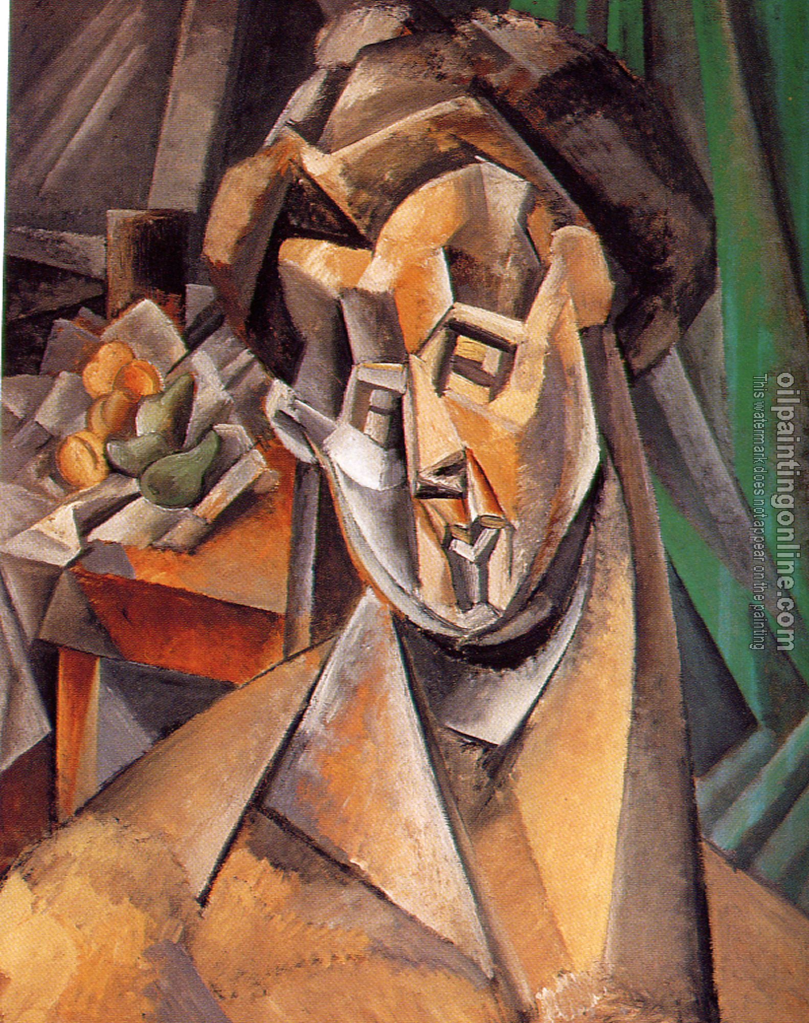 Picasso, Pablo - bust of a woman in front of a still life